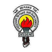 "Dissent" stickers