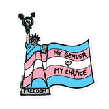 "My Gender, My Choice" stickers